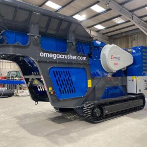An Omega J1065T tracked crusher